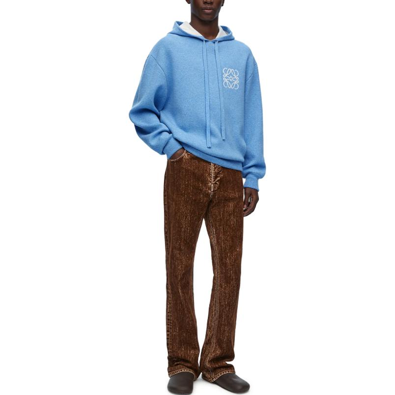 Lookbook LOEWE FW23  Logo Jacquard Casual Hooded Long-Sleeve Sweatshirt H526Y14KGZ-5102