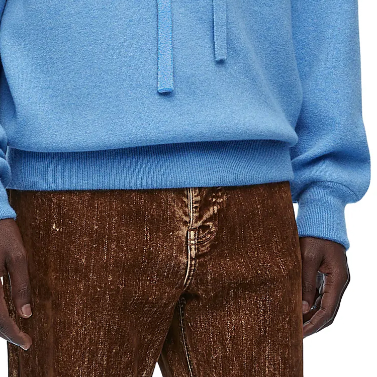 Details for LOEWE FW23  Logo Jacquard Casual Hooded Long-Sleeve Sweatshirt H526Y14KGZ-5102