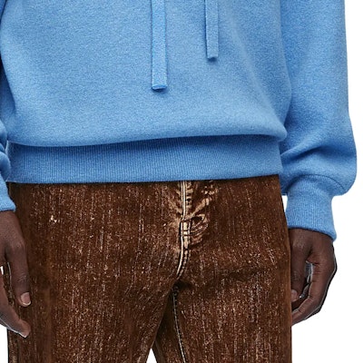 LOEWE FW23 Logo Jacquard Casual Hooded Long-Sleeve Sweatshirt H526Y14KGZ-5102 Details for LOEWE FW23 Logo Jacquard Casual Hooded Long-Sleeve Sweatshirt H526Y14KGZ-5102