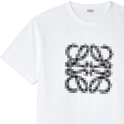 LOEWE FW23 像素圖案刺繡寬鬆版型T恤 H526Y22XAD-1100 1