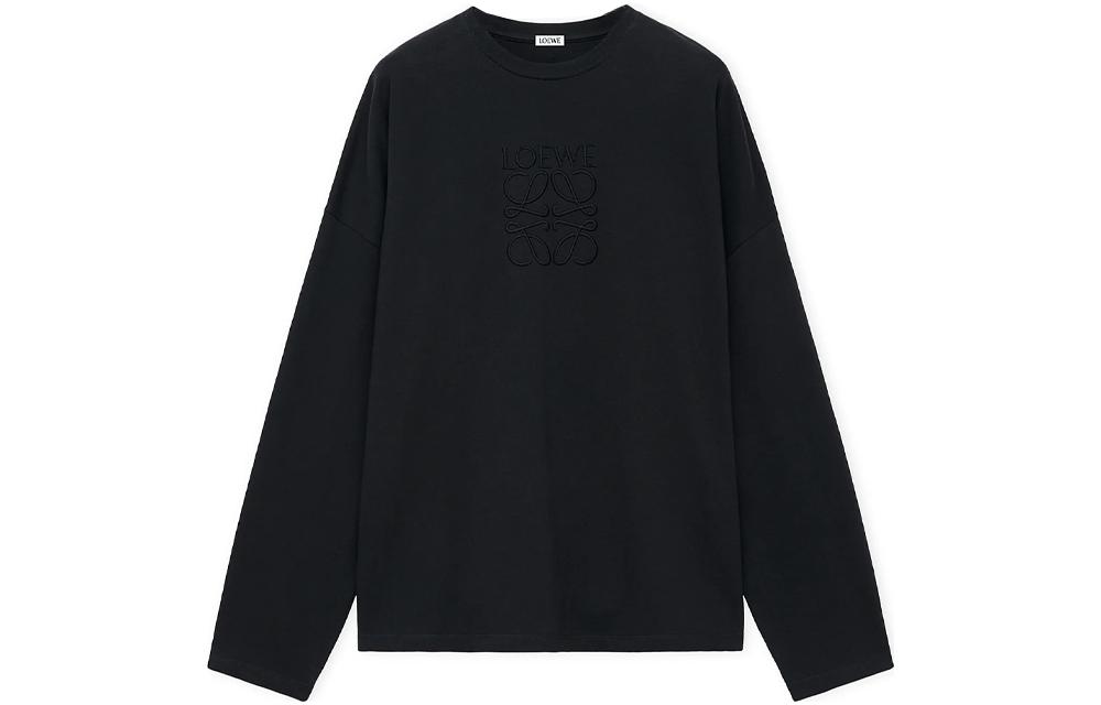 LOEWE FW23  Solid Color Crewneck Long Sleeve Casual T-Shirt H526Y22XAX-1100