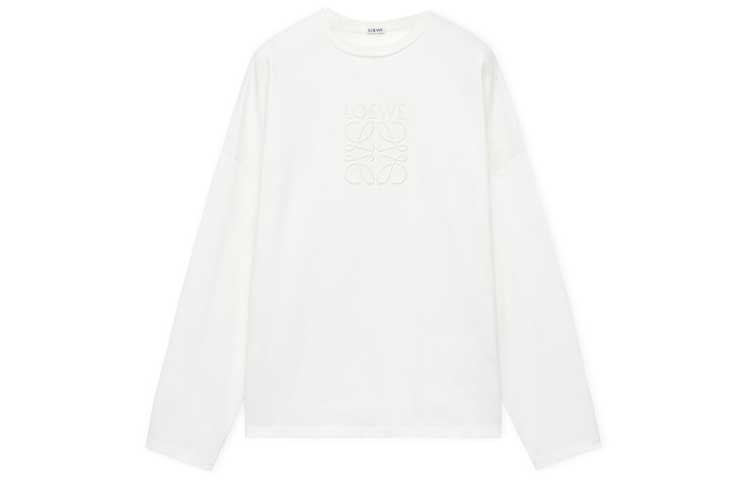 Order LOEWE FW23 素色圓領長袖休閒T恤 H526Y22XAX-1100