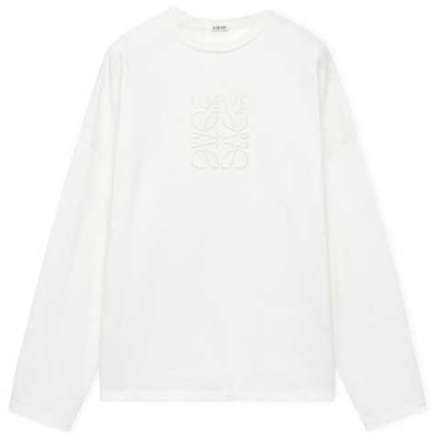 LOEWE FW23 素色圓領長袖休閒T恤 H526Y22XAX-1100 Order LOEWE FW23 素色圓領長袖休閒T恤 H526Y22XAX-1100