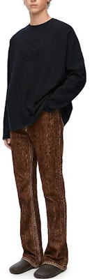 LOEWE FW23 素色圓領長袖休閒T恤 H526Y22XAX-1100 Sizing LOEWE FW23 素色圓領長袖休閒T恤 H526Y22XAX-1100