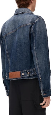 LOEWE FW23 Washed Asymmetric Long-Sleeve Denim Jacket Blue H526Y13X21-6395 Shop LOEWE FW23 Washed Asymmetric Long-Sleeve Denim Jacket Blue H526Y13X21-6395