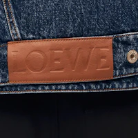 Sizing LOEWE FW23 水洗不對稱長袖丹寧外套 藍色 H526Y13X21-6395