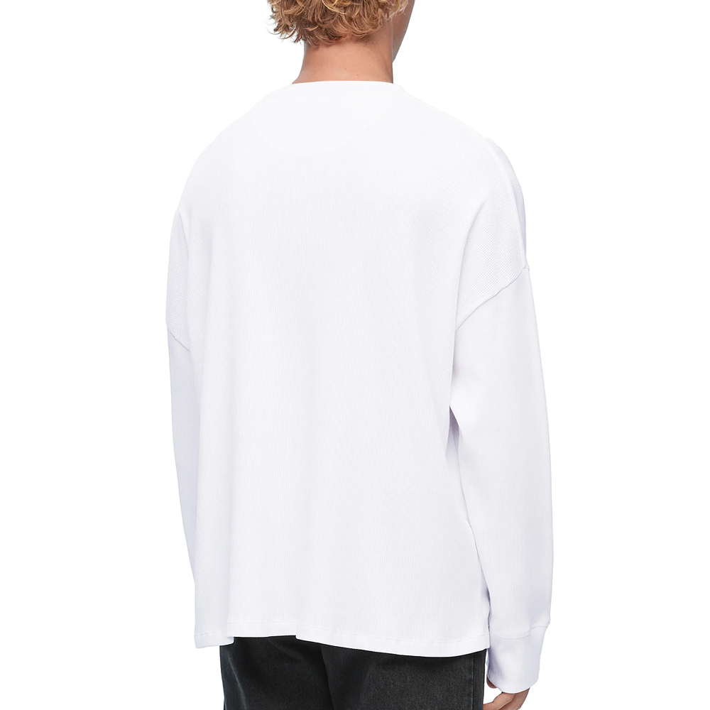 Purchase LOEWE FW23 白色長袖圓領T恤帶品牌標誌圖案。 H526Y22XAY-2100