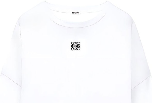 LOEWE FW23 白色長袖圓領T恤帶品牌標誌圖案。 H526Y22XAY-2100 Sizing LOEWE FW23 白色長袖圓領T恤帶品牌標誌圖案。 H526Y22XAY-2100
