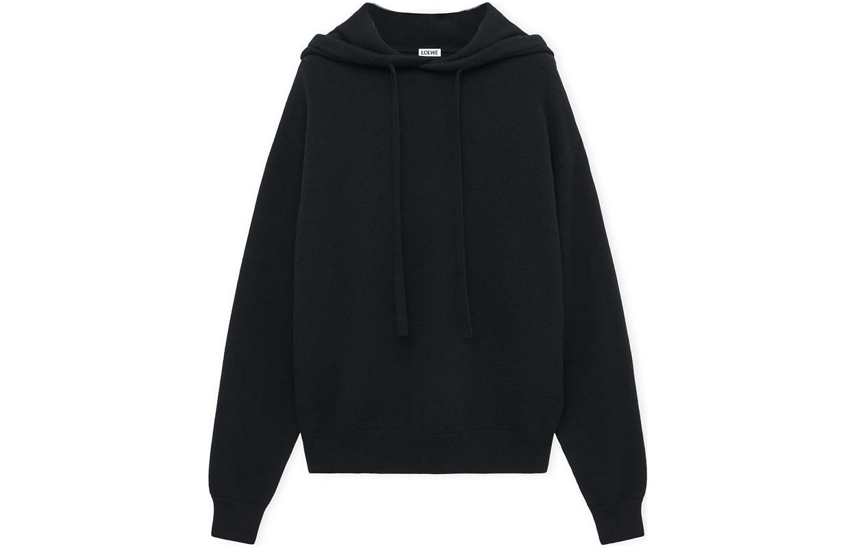 LOEWE FW23 Oversized Drawstring Hoodie Black H526Y14KGS-1100