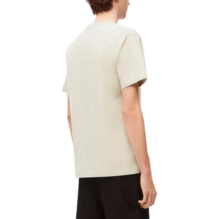 Shop LOEWE FW23 純色刺繡Logo短袖T恤 H526Y22X88-2280