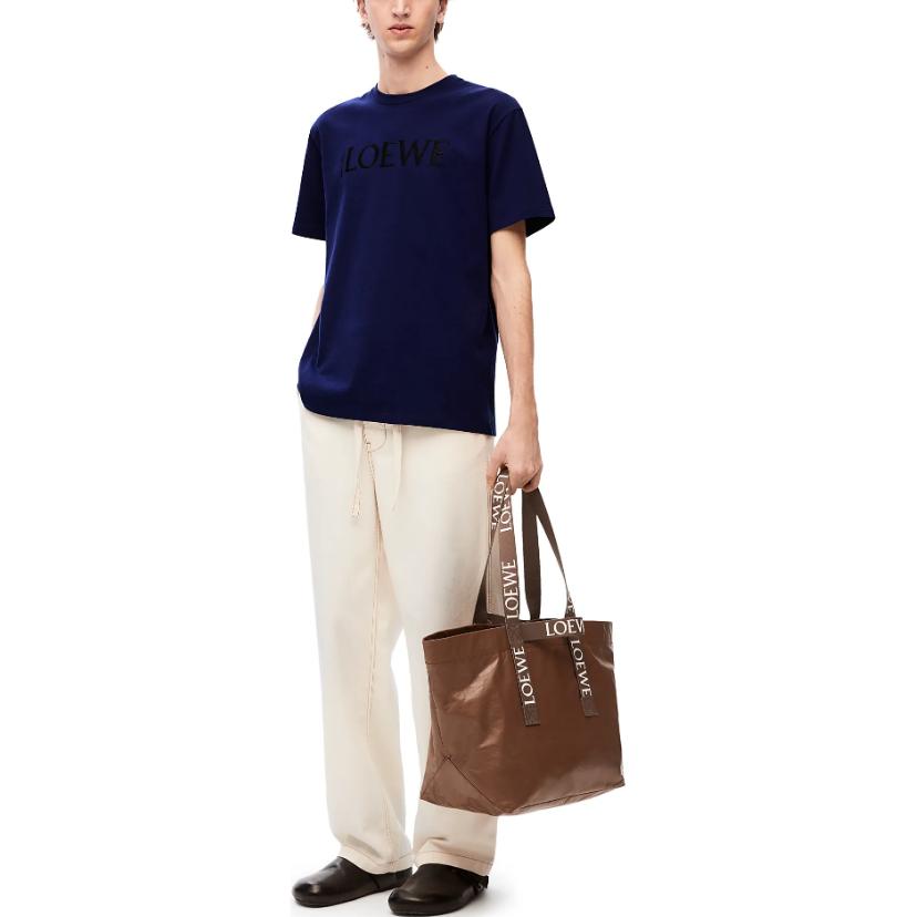 Cheap LOEWE FW23 純色刺繡Logo短袖T恤 H526Y22X88-2280