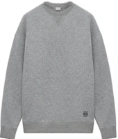 LOEWE FW23 Solid Color Round Neck Long Sleeve Sweatshirt Lead Grey H526Y24X33-1680 LOEWE FW23 Solid Color Round Neck Long Sleeve Sweatshirt Lead Grey H526Y24X33-1680