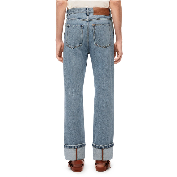 Purchase ロエベ FW23 ヴィンテージ風 ストレートレッグ メンズカジュアルブルージーンズ H526Y11W07-4774
