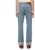 Purchase LOEWE FW23 Washed Vintage Straight-Leg Casual Blue Jeans for Men. H526Y11W07-4774