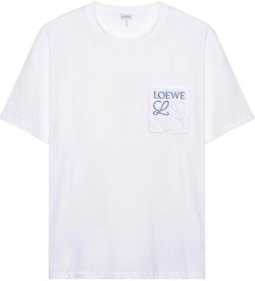 LOEWE FW23 White Loose Fit Crewneck T-Shirt with Embroidered Logo for Men. H526Y22X99-2100 Buy LOEWE FW23 White Loose Fit Crewneck T-Shirt with Embroidered Logo for Men. H526Y22X99-2100