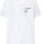 Purchase LOEWE FW23 White Loose Fit Crewneck T-Shirt with Embroidered Logo for Men. H526Y22X99-2100