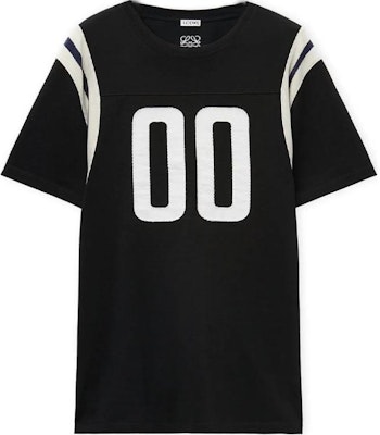 LOEWE FW24黑色圓領T恤背面刺繡標誌款式。 H526Y22XBD-1102 Buy LOEWE FW24黑色圓領T恤背面刺繡標誌款式。 H526Y22XBD-1102