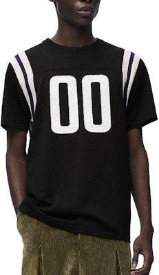 LOEWE FW24黑色圓領T恤背面刺繡標誌款式。 H526Y22XBD-1102 Lookbook LOEWE FW24黑色圓領T恤背面刺繡標誌款式。 H526Y22XBD-1102