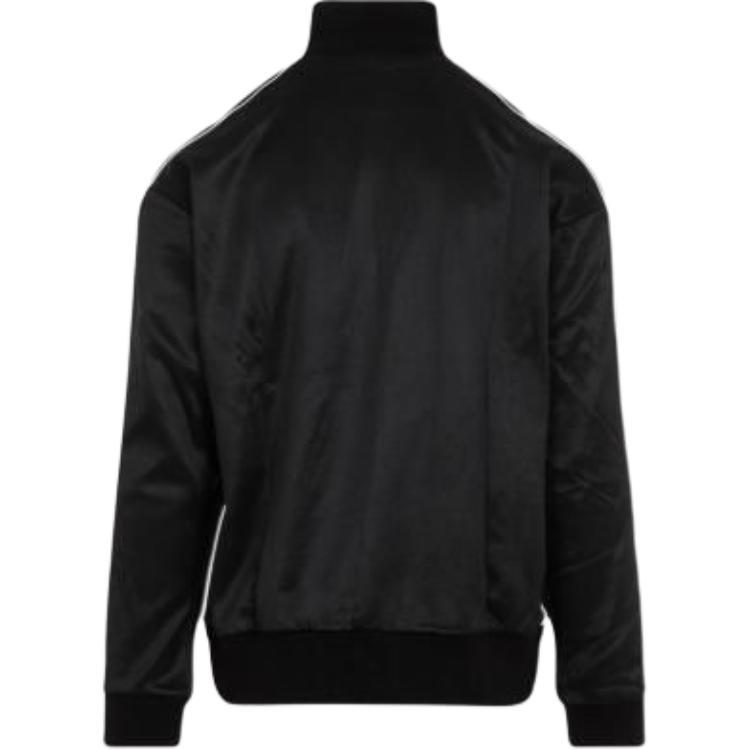 Lookbook Chaqueta Negra de LOEWE FW24 con Logo, Cuello Alto y Manga Larga Holgada. HSM1Y02X04-1100