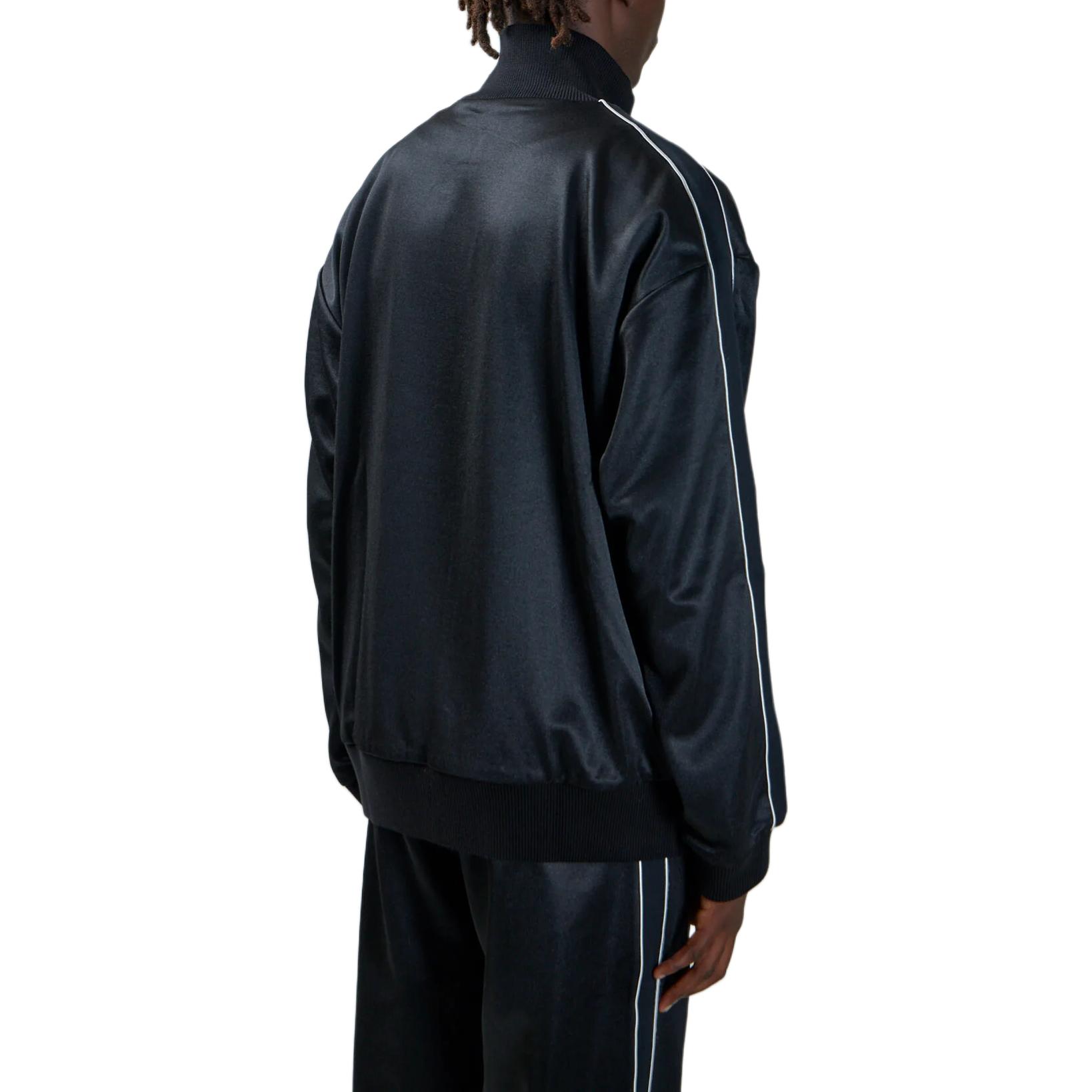 Sizing Chaqueta Negra de LOEWE FW24 con Logo, Cuello Alto y Manga Larga Holgada. HSM1Y02X04-1100