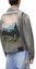 Shop LOEWE FW24 Grey Mixed Denim Jacket with Oil Painting Collar and Pockets H526Y50W22-1440