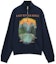 Order LOEWE FW24 High-Neck Loose-Fit Embroidered Logo Sweatshirt Navy Blue. H526Y24X44-5120