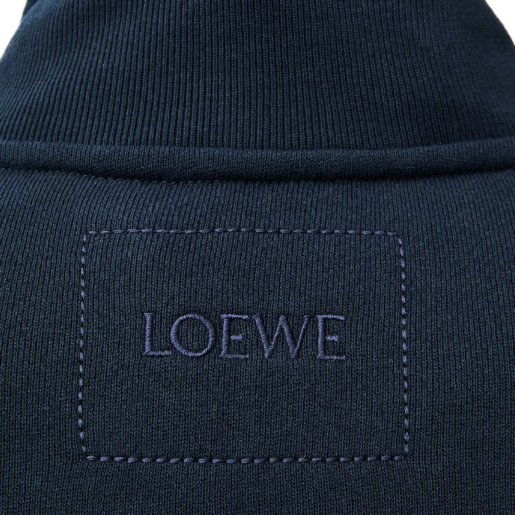 Details for LOEWE FW24 高领宽松刺绣标志卫衣 海军蓝. H526Y24X44-5120