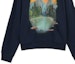 Sizing LOEWE FW24 High-Neck Loose-Fit Embroidered Logo Sweatshirt Navy Blue. H526Y24X44-5120