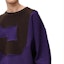 Cheap LOEWE FW24 Purple Patchwork Crewneck Loose Fit Long Sleeve Sweatshirt. H526Y24X43-6103