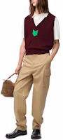 Shop LOEWE FW24 Seluar Cargo Warna Beige dengan Poket Berzip. H526Y04WEO-2150