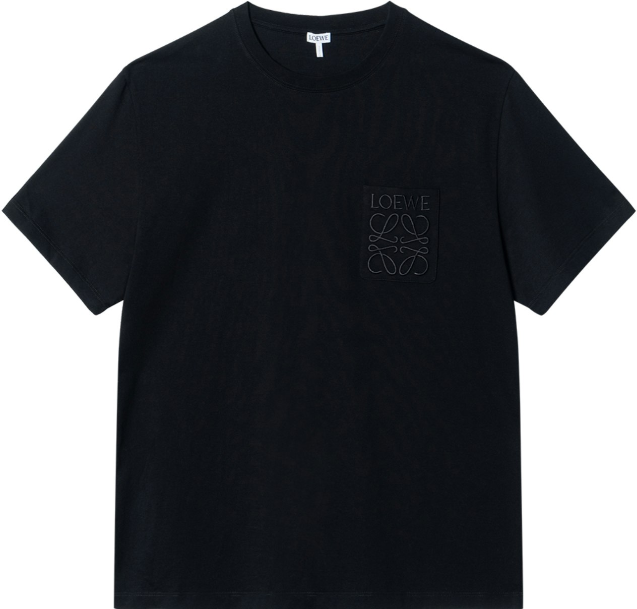loewe-fw-24-solid-color-logo-embroidered-crew-neck-t-shirt-black-h526-y22-xbc-1100