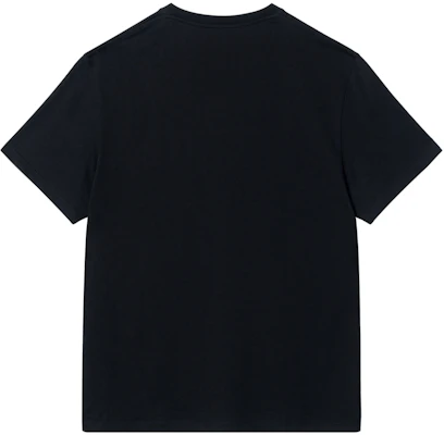 LOEWE FW24 Kaos Hitam Logo Bordir Warna Polos Leher Oval. H526Y22XBC-1100 Lookbook LOEWE FW24 Kaos Hitam Logo Bordir Warna Polos Leher Oval. H526Y22XBC-1100