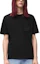Shop LOEWE FW24 Kaos Hitam Logo Bordir Warna Polos Leher Oval. H526Y22XBC-1100