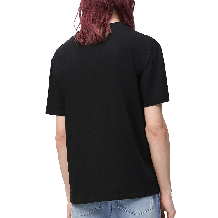 LOEWE FW24  Solid Color Logo Embroidered Crew Neck T-Shirt Black. H526Y22XBC-1100 圖 5
