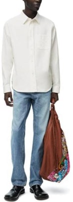 LOEWE FW24 純色長袖襯衫 米白色 H526Y05X82-2100 Lookbook LOEWE FW24 純色長袖襯衫 米白色 H526Y05X82-2100