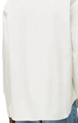 LOEWE FW24 純色長袖襯衫 米白色 H526Y05X82-2100 Purchase LOEWE FW24 純色長袖襯衫 米白色 H526Y05X82-2100