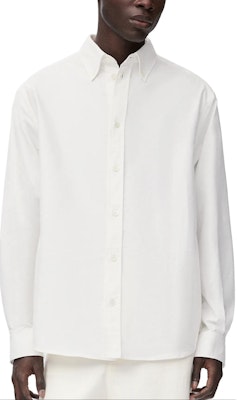 LOEWE FW24 白色長袖襯衫 刺繡標誌款式 H526Y05X71-2100 Lookbook LOEWE FW24 白色長袖襯衫 刺繡標誌款式 H526Y05X71-2100