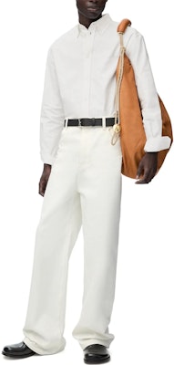 LOEWE FW24 白色長袖襯衫 刺繡標誌款式 H526Y05X71-2100 Details for LOEWE FW24 白色長袖襯衫 刺繡標誌款式 H526Y05X71-2100