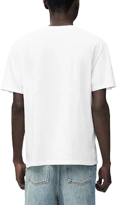 LOEWE FW24 White Crewneck Loose Fit T-Shirt with Embroidered Logo H526Y22XB-C2100 Purchase LOEWE FW24 White Crewneck Loose Fit T-Shirt with Embroidered Logo H526Y22XB-C2100