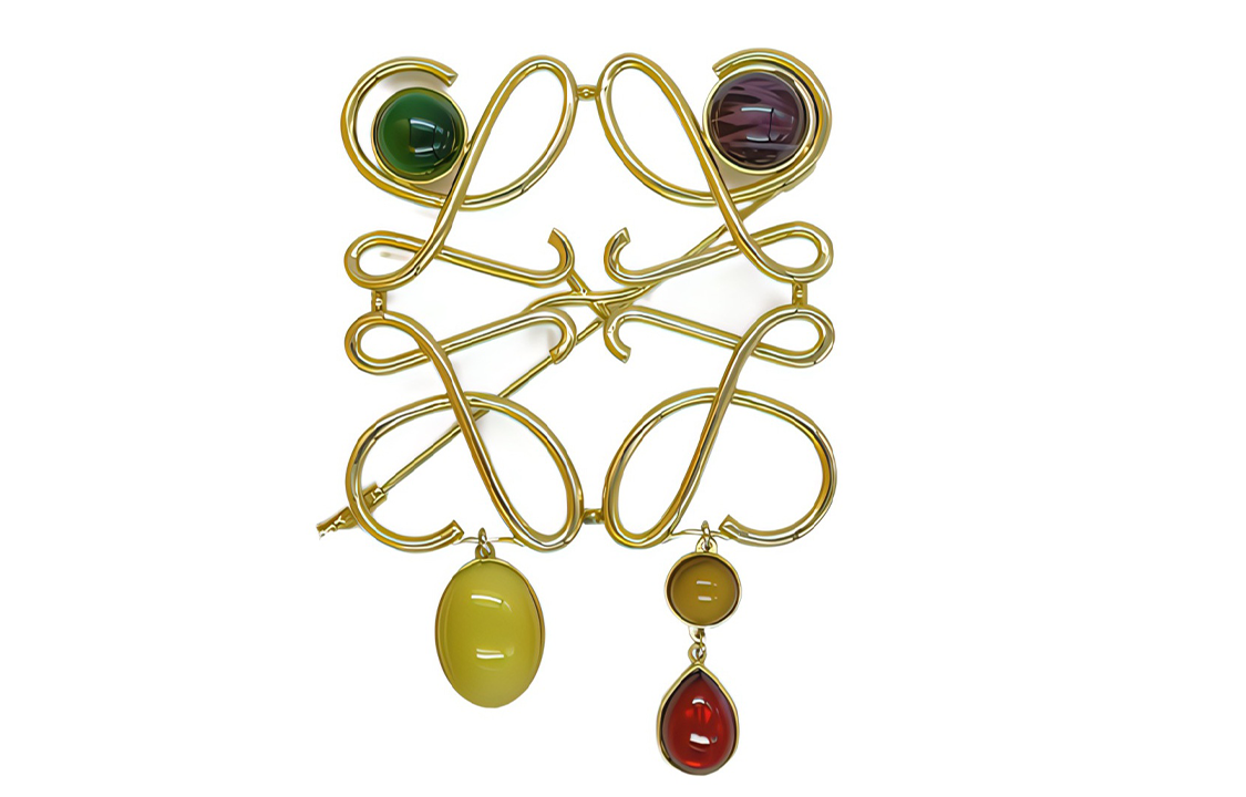 Buy LOEWE Gold Unisex Fashion Brooch. 10476265