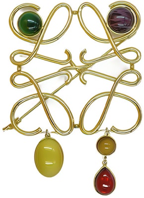 LOEWE Gold Unisex Fashion Brooch. 10476265 Order LOEWE Gold Unisex Fashion Brooch. 10476265