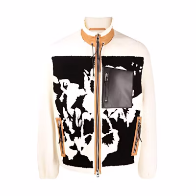 LOEWE Graphic Colorblock Zip-Up Jacket - White H526Y19L23-1959