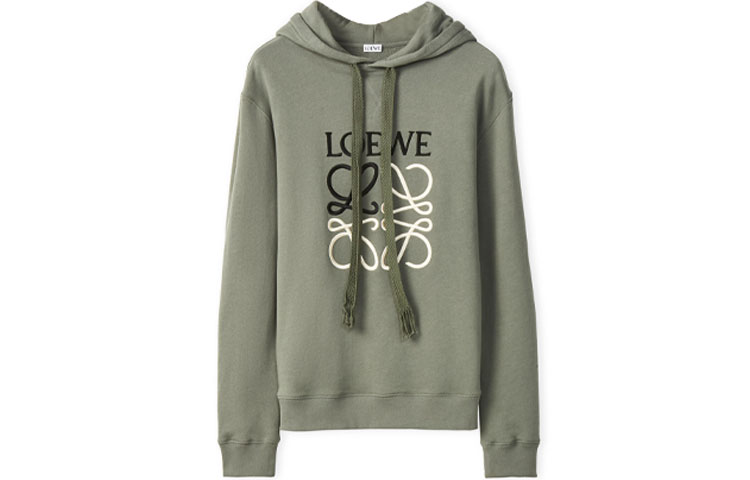 LOEWE Green Oversized Hoodie with Embroidered Logo H526Y25X02-4640