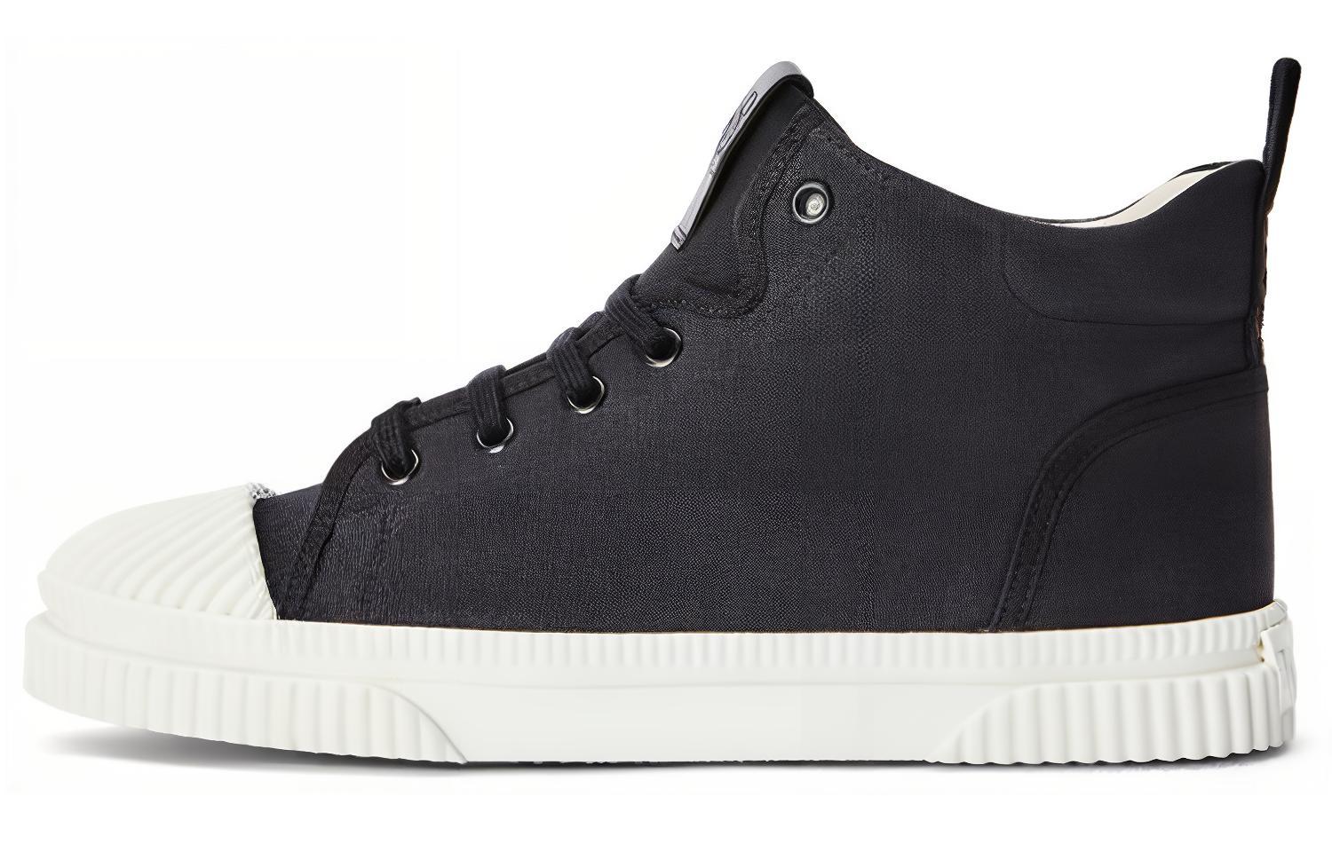 LOEWE High-Top Canvas 'Black and White'