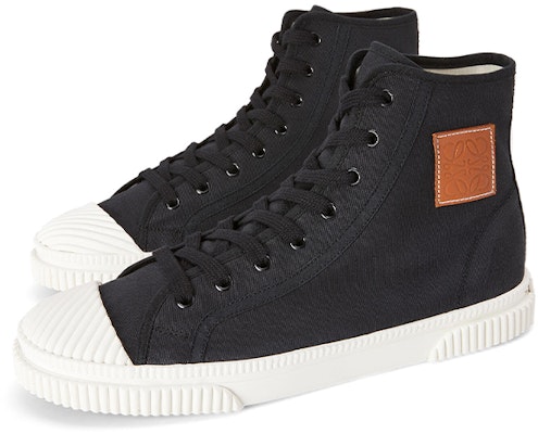 ロエベ キャンバスハイカットスニーカー (黒) M616282X05-1100 Lookbook ロエベ キャンバスハイカットスニーカー (黒) M616282X05-1100