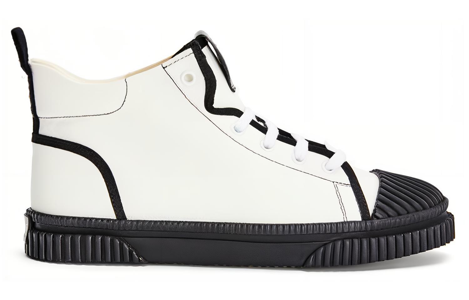 Order LOEWE 高筒帆布鞋 白色