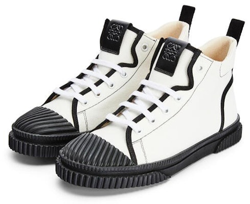 LOEWE High-Top Canvas Sneaker 'White' M816282X13-1950 Lookbook LOEWE High-Top Canvas Sneaker 'White' M816282X13-1950