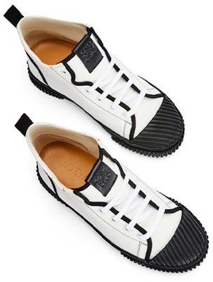 LOEWE High-Top Canvas Sneaker 'White' M816282X13-1950 Shop LOEWE High-Top Canvas Sneaker 'White' M816282X13-1950