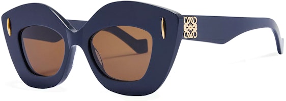 LOEWE Irregular Acetate Logo Sunglasses Unisex Couple Style - Blue. G736SUNX025110 LOEWE Irregular Acetate Logo Sunglasses Unisex Couple Style - Blue. G736SUNX025110