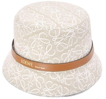 LOEWE Jacquard Palm Fiber Unisex Bucket Hat. K820HB1X05 LOEWE Jacquard Palm Fiber Unisex Bucket Hat. K820HB1X05
